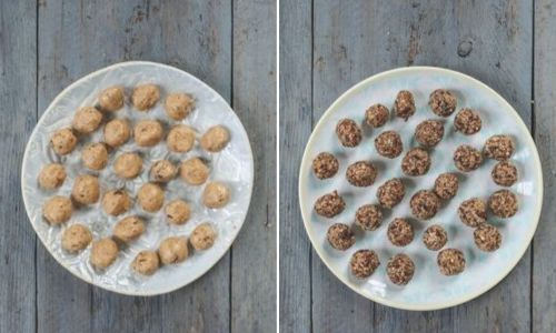 Peanut Butter jam Energy Balls roll out